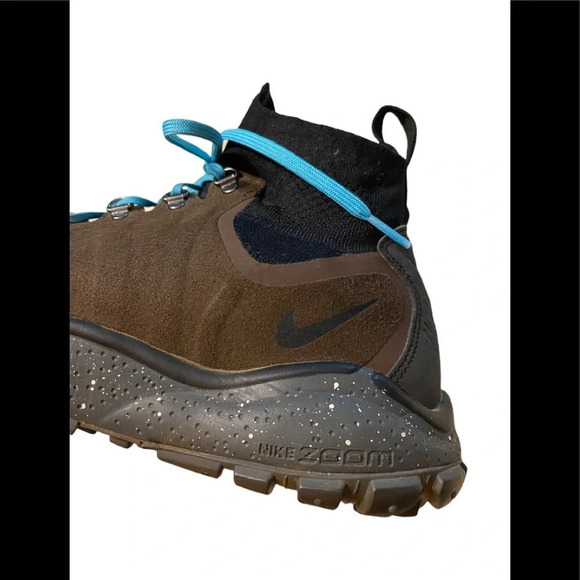 Nike Zoom Talaria Mid Flyknit Triple Brown Black Sneaker - Picture 5 of 10